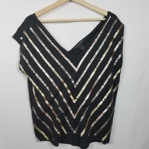 Victoria's Secret Double V Sequined Dressy Top